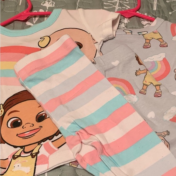 Cocomelon pj sets tops and bottoms x2 - Picture 11 of 13